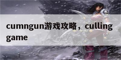 cumngun游戏攻略，culling game