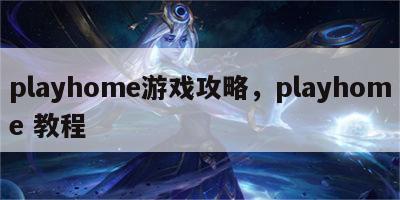 playhome游戏攻略，playhome 教程