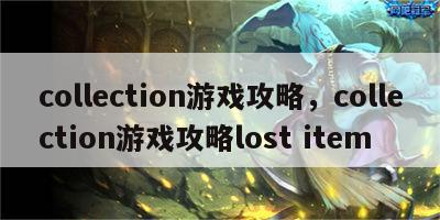 collection游戏攻略，collection游戏攻略lost item