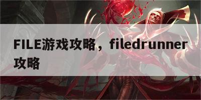 FILE游戏攻略，filedrunner攻略