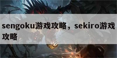 sengoku游戏攻略，sekiro游戏攻略