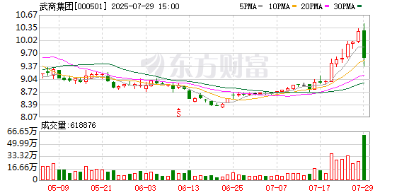 武商集团跌6.82%，龙虎榜上机构买入3154.65万元，卖出825.93万元